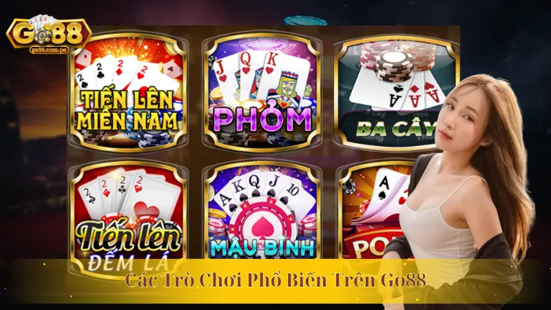 Các Trò Chơi Phổ Biến Trên Go88